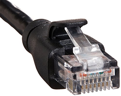 Image of Amazon Basics RJ45 Cat-6 Ethernet Patch Internet Cable, 3 Foot (0.9 m), 200 Count (20 Pack of 10), Black