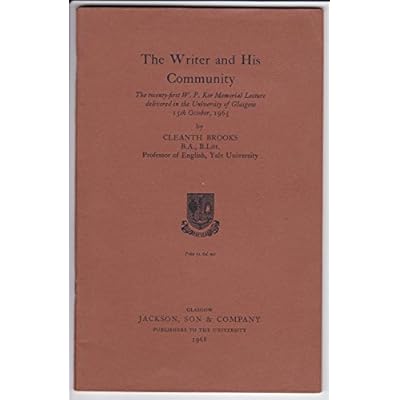 The writer and his community