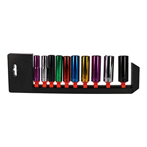 Douilles à code couleur robustes et profondes, set métrique mixte 4-24 mm haute précision - 5