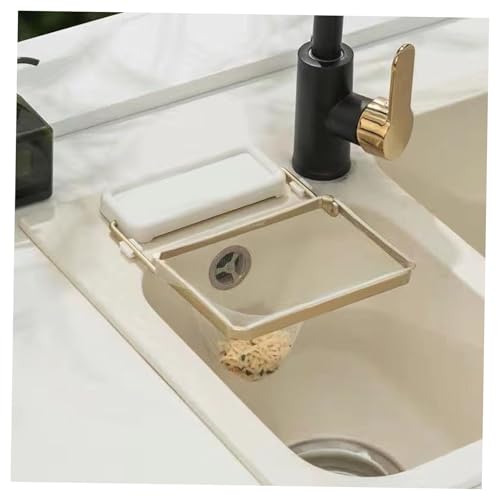 三角コーナー はがせるテープとマグネットでどこでも簡単取付 いらず マグネット 水切り ホルダー ゴミ袋 生ゴミ シンク パールホワイト