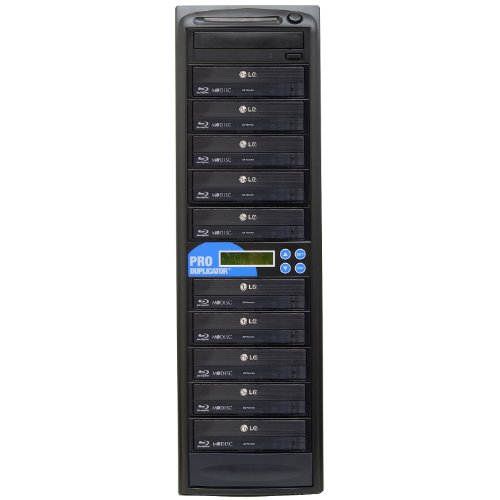 Produplicator 1 to 10 Blu-ray BD BDXL M-Disc CD DVD Duplicator - Standalone Copier Duplication Tower