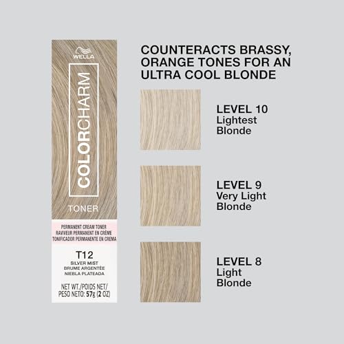 Image of COLORCHARM Permanent Creme Hair Toner | Free of Animal-Derived Ingredients, Parabens Free & Gluten Free | 2 oz