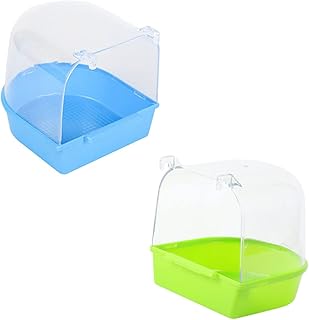 Parliky 2 Pçs Papagaio Plug-In Banho Papagaio Banho Coberto Pássaros Do Amor Banheira Gaiola De Pássaro Banheira Acessórios De Banho E Banho Acessórios De Limpeza Acessórios De Coquetel