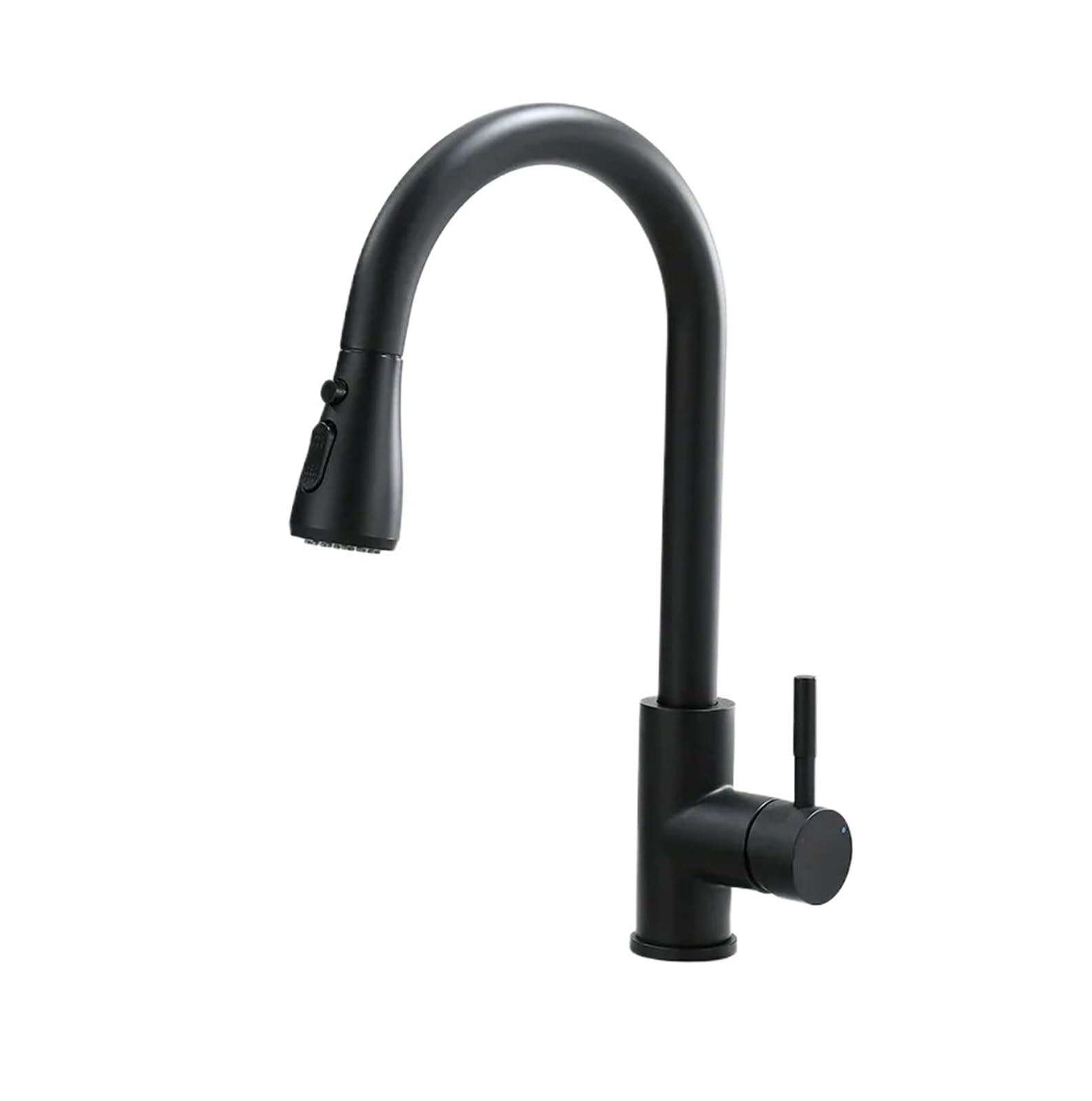Robinet extractible noir de cuisine pour nettoyer facilement les grands plats