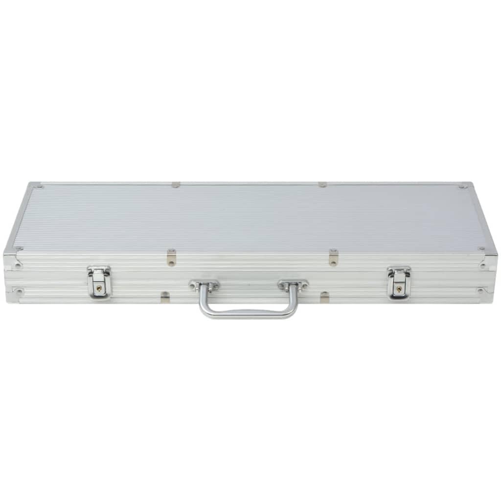 Coffret de Poker, Malette Jeu de Jetons de Poker avec 500 jetons Aluminium