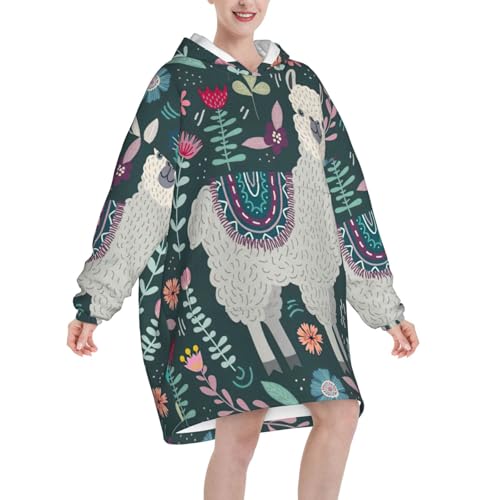 Couverture à capuche alpaga pour vos soirées canapé confort et cocooning d'hiver - 2