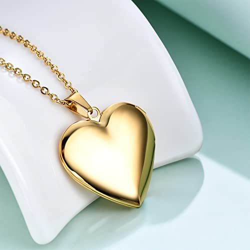 PHOCKSIN Personalized Locket Necklace for Women Custom Silver Heart Photo Necklace With Picture Inside Lockets with Birth Flower Birthstone Birthday Gifts for Women4