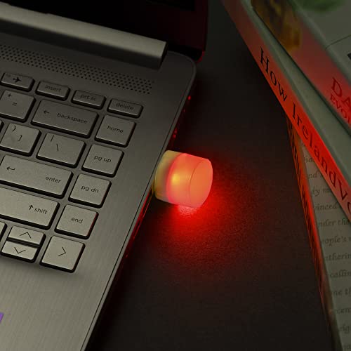 Vicbond Usb Night Light, Usb Led Light, Energy-Saving Light, Compact Led Bulb, Portable Lighting, Ambient Lighting, Decorative Lamp, Mini Usb Light For Car, Bedroom, Nursery, Bathroom (Red, 4Pcs) #TOP1