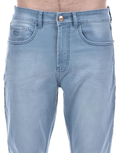Image of Numero Uno Men's Dark Blue Tappered Fit Cropped Sustainable Jeans