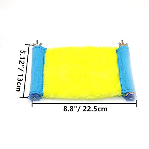 Image of Bird Nest Bed Hammock Toy Hamster Warm Comfortable Hanging House Perch Stand for Parrot Parakeet Cockatiel African Grey Cockatoo Lovebird Conure Finch Chinchilla Rat Gerbil Cage Accessories (S)