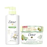 【セット買い】角質ケアセット Dove(ダヴ) キウイ&アロエ クリーミースクラブ ボディスクラブ 本体 298g+Dove(ダヴ)ボディソープ 発酵&ビューティーシリーズ ハリ&うるおい (ボディウォッシュ) ポンプ 480g