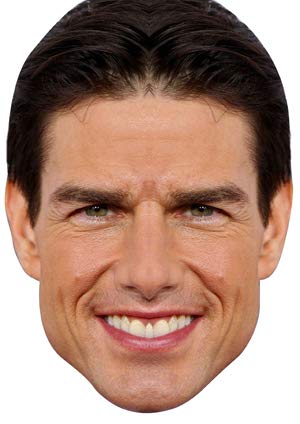 FoxyPrinting Tom Cruise Celebrity Cardboard Party Face Mask Fancy Dress