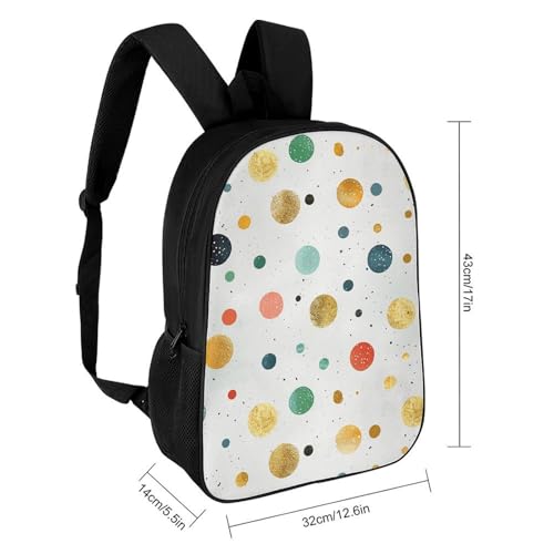 Light Gray Glitter Backpack - Durable 600D Polyester, 17 Inch Backpack with Ergonomic Adjustable Straps, Lightweight Travel Bag for Men & Women2