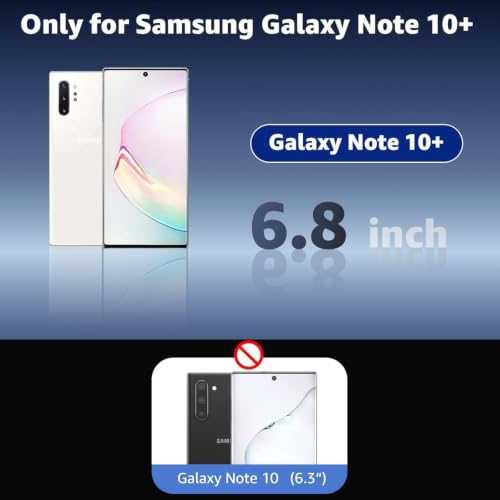 Image of JGD PRODUCTS Magnetic Case for Samsung Galaxy Note 10 Plus 5G Compatible with MagSafe, Shockproof Phone Bumper Cover, Anti-Scratch Clear Back (Clear)
