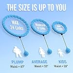 JKSHMYT Hula Cercles pondérés pour les adultes Perte de poids, Infinity Fitness Hoop Plus Taille 47 De pouce, 24 Liens amovibles, Hoop d'exercice adapté aux femmes et aux débutants
