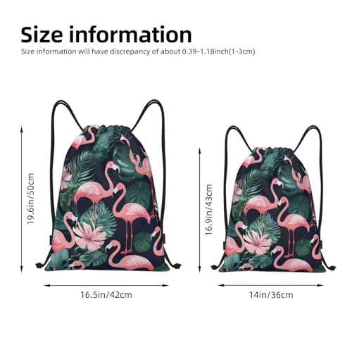 flamingo Print Drawstring Backpack Drawstring bag Sports Cinch Sackpack Gym Sack Training Gymsack4