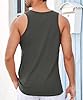 Runcati Printed Tank Top Men's Sleeveless Sports Muscle Shirt Fitness Gym Training Undershirt Cotton Breathable Bodybuilding Shirt, gray, XL #2