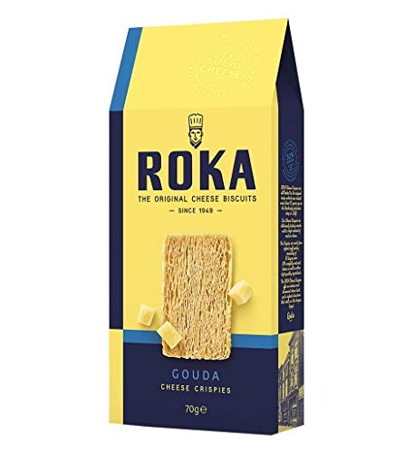Roka - Crispies de queso Gouda 70 g - Caja de: 12 unidades