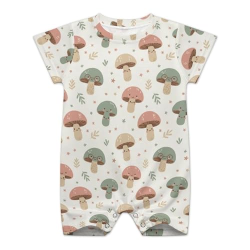 Image of AuHomea Newborn Baby Romper Clothing Cute Infant Short Sleeve Clothes Jumpsuit Playsuit One Piece Outfit for Boy Girl