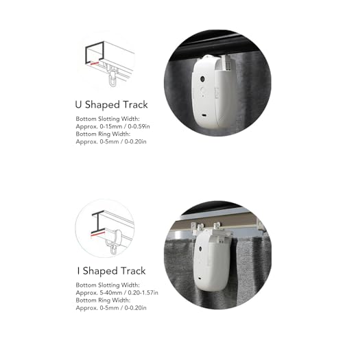 Abridor de cortina electrónico silencioso con control remoto universal 6