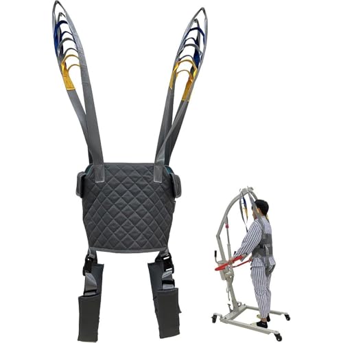 Tmendy Arnés Elevación Paciente Cuerpo Completo, Grúa De Paciente, Eslinga De Elevación con Accesorios De Bucle,Estar De Pie para Entrenamiento De Apoyo para Caminar L