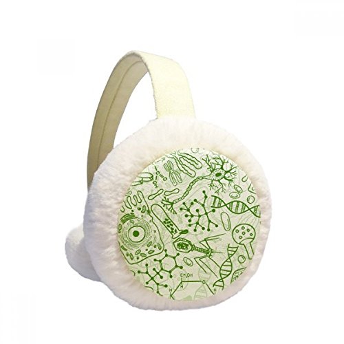 Orejeras de invierno para actividades al aire libre con felpa de células verde