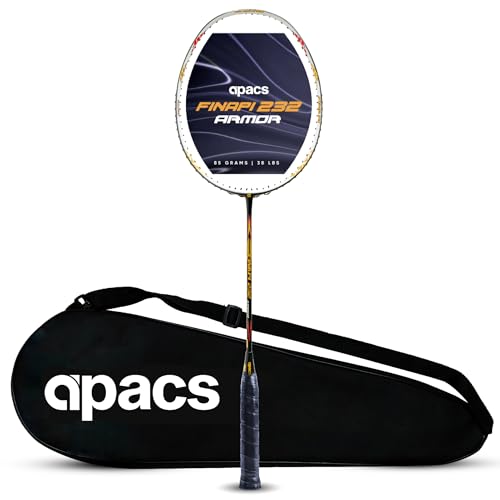 Apacs Finapi 232 Armor (38 LBS Mega Tension, Made in Vietnam) High Modulus Graphite, Power Frame Unstrung Badminton Racket with Full Cover (Black) (B0C6T2121Z) Amazon Price History, Amazon Price Tracker