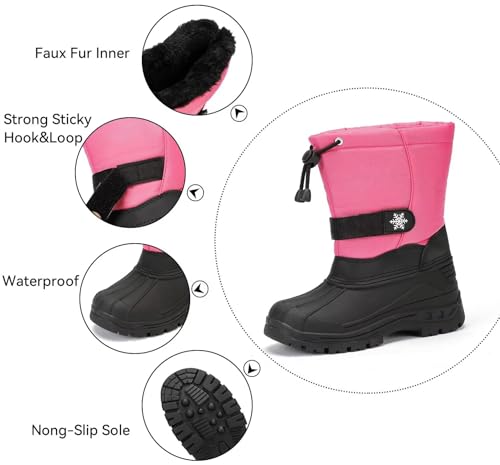Kids' Waterproof Snow Boots for Winter