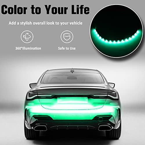 Tira LED flexible impermeable color verde DC12V 30cm miniatura 4