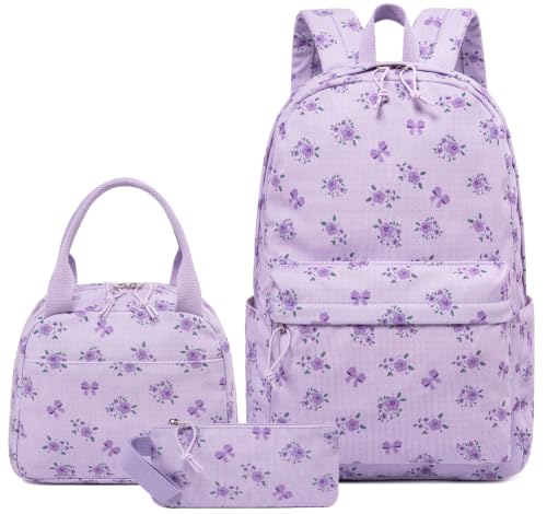 LEDAOU Girls Backpack, Kids School Bookbag, Backpack for Kids and Teens