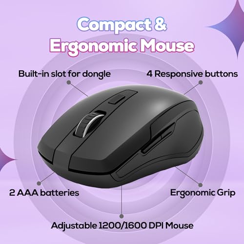 Image of TVS Electronics Platina Wireless Mechanical Keyboard & Mouse Combo | Adujustble Tilt Legs | Laser-Etched Key Caps | Optical Adjustable DPI 1600 | 50M Keystroke | 10M Range | 1-Year Warranty | Black