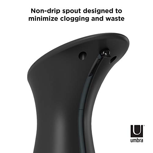 Umbra Otto Automatic Soap Dispenser Touchless, Hands Free Pump For Kitchen Or Bathroom, Regular, Black #TOP5