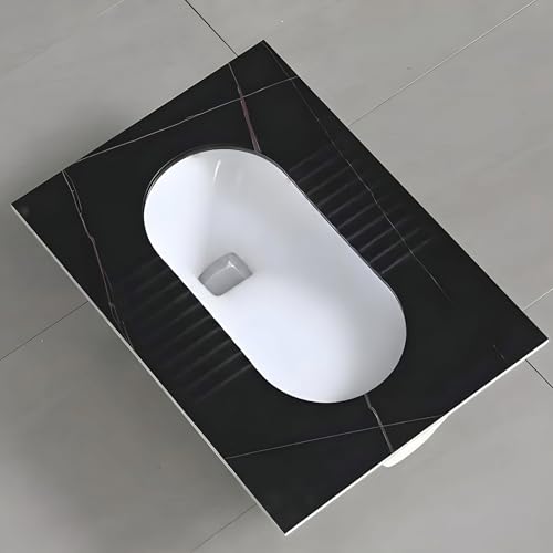 Image of INART Ceramic Indian Toilet /Sintered Stone Base Ceramic Sanitaryware Indian Toilet /Orissa Pan for Bathroom 24 Inch