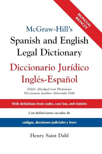 McGraw Hill's Spanish/English Legal Dict (PB)