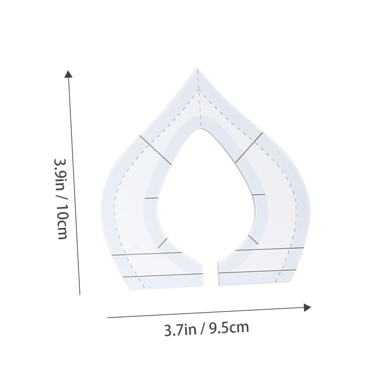 Ciieeo 9piezas Plantilla De Regla Para Patchwork Regla De Acolchado Forma Irregular Herramienta De Costura De Acrílico Para Diy Proyectos De Costura