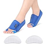 DOACT Bunion Corrector-Schiene, Dreidimensionaler Druck Hallux Valgus Orthese Corrector mit Zehenglätter, Kleinem Zehenkorrekturriemen für Männer und Frauen Hallux Valgus, Überlappende Zehe