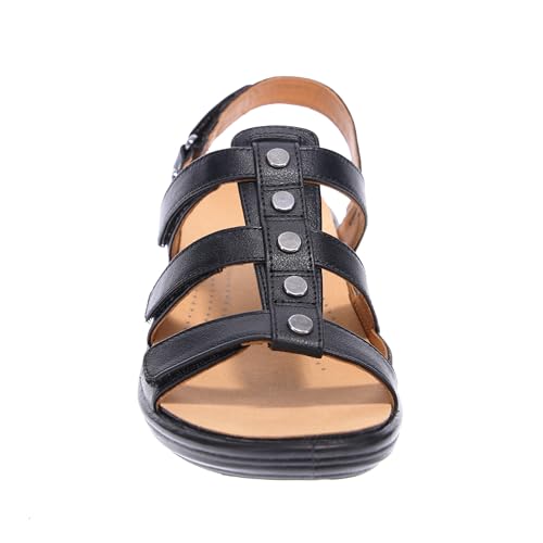 Image of Revere Toledo Women's Sandals - Gladiator Inspired Premium Leather Walking Sandals - Stylish and Trendy - Orthotic-Friendly with Arch Support and Adjustable Fit