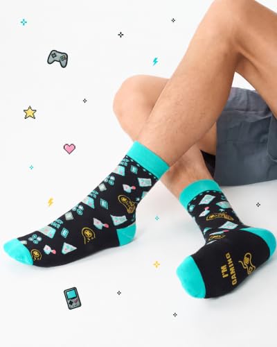 Funny Socks Men, Novelty Gamer Gifts for Men, Stocking Fillers - Image 2