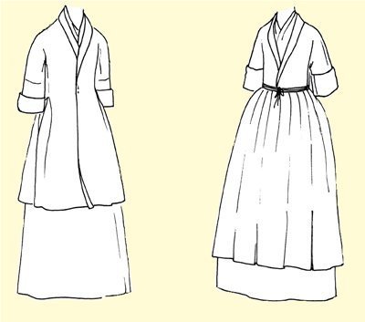 1769 Manteau-de-Lit or bedgown Pattern (Medium- Bust Size 36-38")