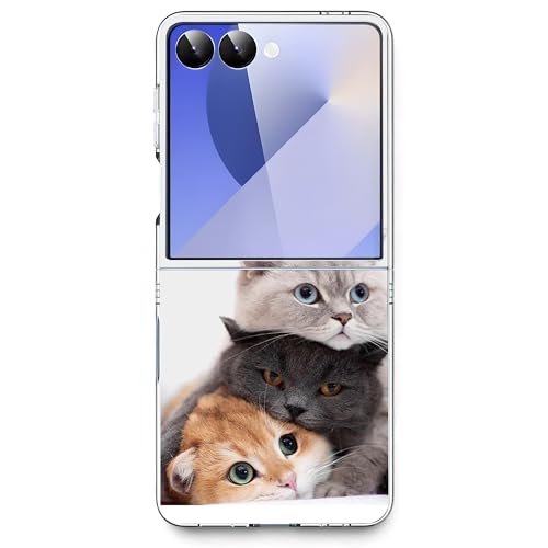 Coque Galaxy Z Flip 7 Bcov chats mignons allongés anti-chocs