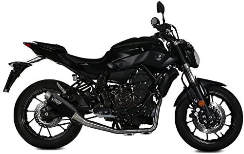 Y.045.LXBP MIVV scarico completo gp-pro inox nero compatibile con yamaha mt-07 mt07 2014 2015 2016 2017 2018 2019 2020
