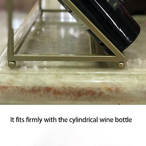 Soporte de vino para 5 botellas, de hierro miniatura 3