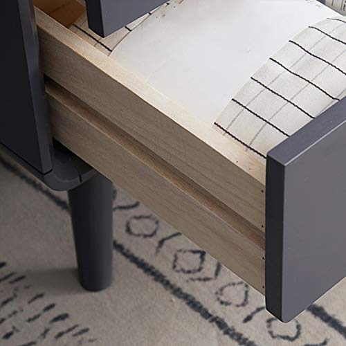 Cotclo Locker Bedside Table Bedside Cabinet Color Simple Mini Bedroom Furniture With Two Drawers Saving Space #TOP4