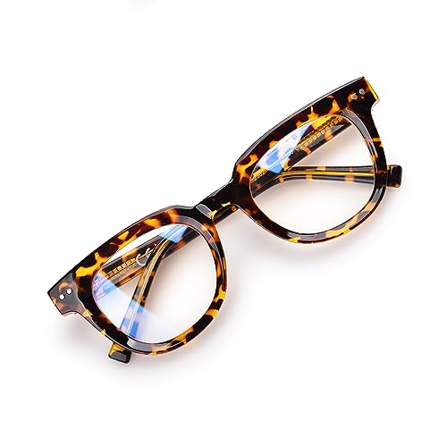 OPTOFENDY Oversized Blue Light Blocking Glasses for Women, Anti Eyestrain