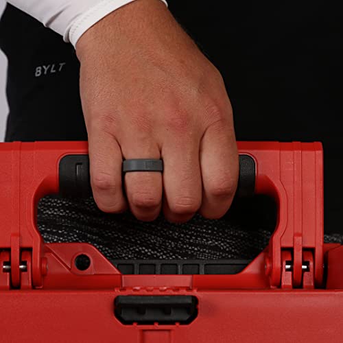 S A Company Men's 3-Pack Silicone Wedding Bands | Lightweight, Comfortable, and Stylish Medical Grade Silicone Rings4