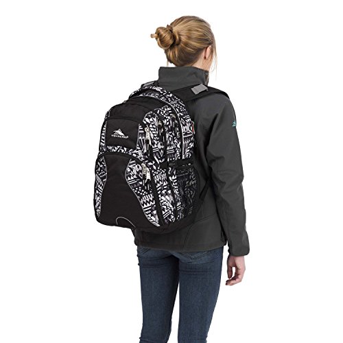 Image of High Sierra Swerve Laptop Backpack, Geo Weave /Black, 19 x 13 x 7.75-Inch