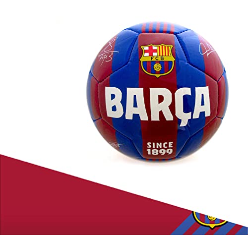 FCB Officiële blauwe grana-bal, gelicentieerd product, maat voor volwassenen en kinderen, kleur blauw, witte details. - Image 4