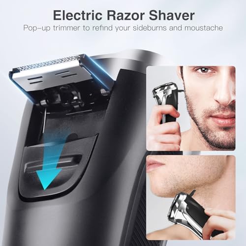 Electric Razor for Men, 90Min Long-Lasting Shaver with — lifestyle photo