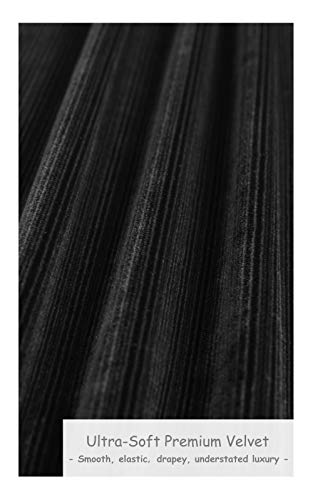 Yumiday Velvet Skirts For Women Long With Slit(Black,Xl) #TOP4