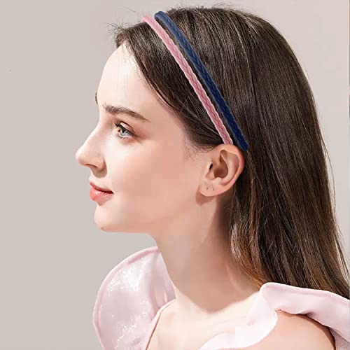 Boyivi 10 Pcs Thin Headbands With Teeth, 7Mm Plastic Headband With Teeth Pigtail Sytle Skinny Head Bands No Slip Hair Bands For Women Men Teen Girls #TOP3